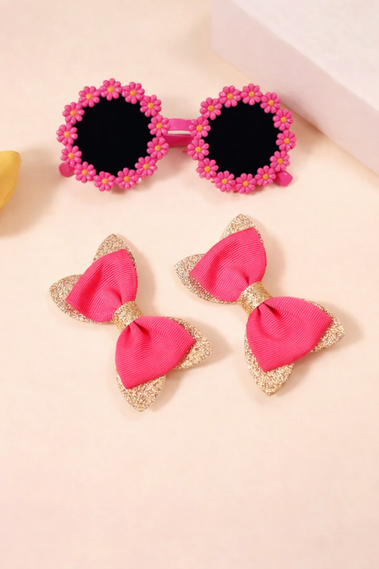 Daisy Princess Sunglasses & Bow Set 🌸👑